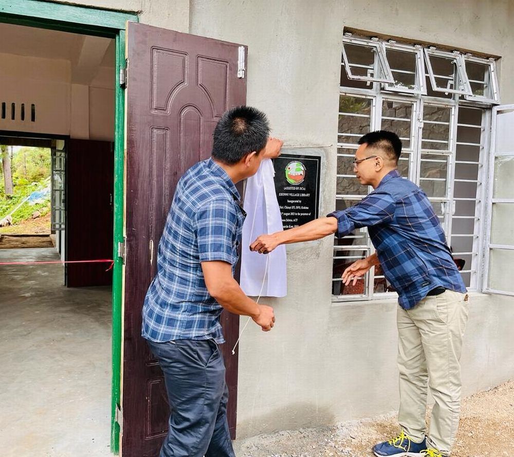 DFO DMU Head, Kohima, Chisayi inaugurated the Ehunnu village library on August 11.